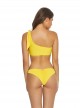 Brassière de bain asymétrique Marigold One shoulder Jaune - PilyQ