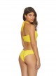 Brassière de bain asymétrique Marigold One shoulder Jaune - PilyQ