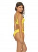 Culotte de bain Marigold One Shoulder Jaune - PilyQ