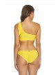 Culotte de bain Marigold One Shoulder Jaune - PilyQ