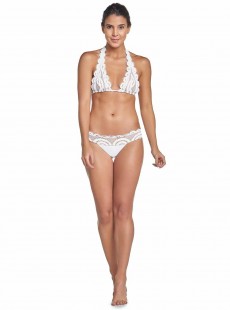 Culotte de bain en dentelle Must Haves Lace blanc - PilyQ