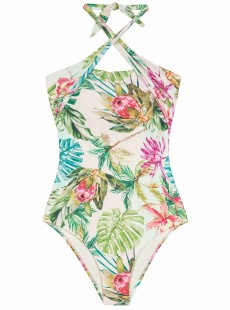 Maillot de bain 1 pièce multi-position Tulum imprimés fleuris - PilyQ 