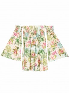 Robe de plage Courte bustier Tulum Madison Imprimés fleuris - PilyQ