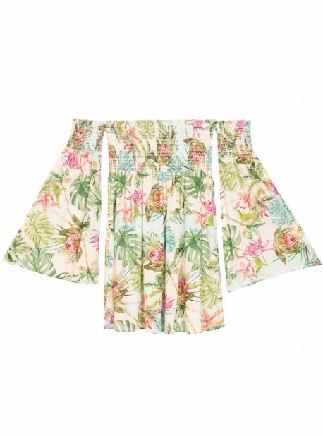 Robe de plage Courte bustier Tulum Madison Imprimés fleuris - PilyQ