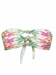 Haut de maillot de bain Bandeau Tulum Knot imprimés fleuris - PilyQ