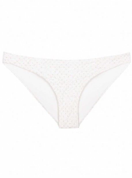 Culotte de bain à œillets Eyelet blanc - PilyQ