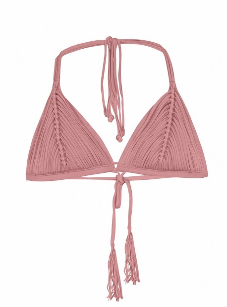 Haut de maillot de bain triangle tour de cou Riviera Isla Rose - PilyQ