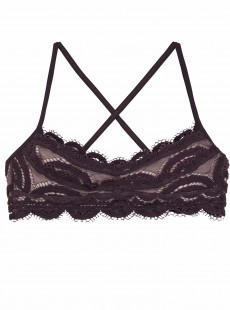 Brassière de bain en dentelle Coco Lace Marron - PilyQ 