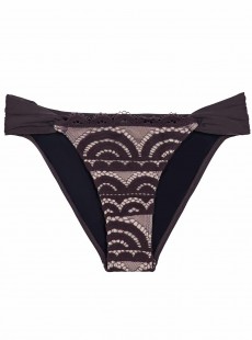 Culotte de bain en dentelle Coco Lace Marron - PilyQ