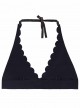 Haut de maillot de bain Triangle Réversible Twilight Seamless Wave Noir - PilyQ
