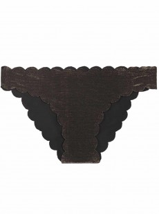 Culotte de bain réversible Twilight Seamless Wave Noir - PilyQ