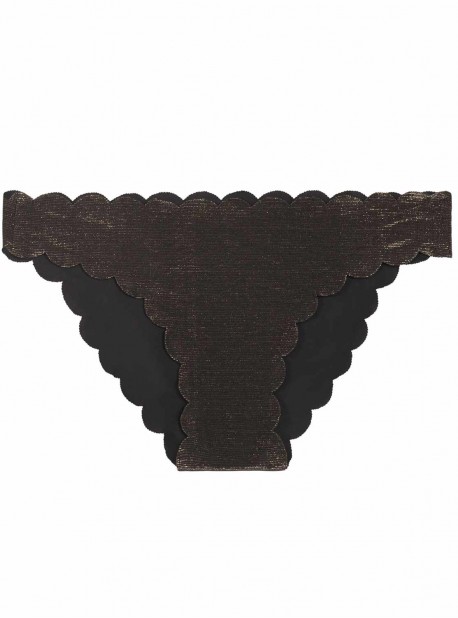 Culotte de bain réversible Twilight Seamless Wave Noir - PilyQ