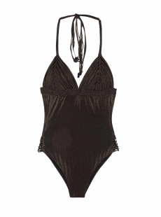 Maillot de bain 1 pièce Twilight Isla noir pailletté - PilyQ