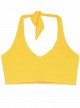 Brassière de bain asymétrique Marigold One shoulder Jaune - PilyQ