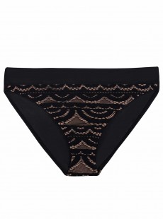 Culotte de bain Midnight Lace Noir - PilyQ