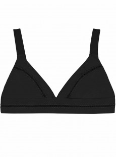 Haut de maillot de bain Triangle Midnight Stitched Ellie Noir - PilyQ