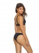 Haut de maillot de bain Triangle Midnight Stitched Ellie Noir - PilyQ