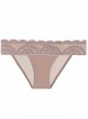 Culotte de bain en dentelle Sandstone Lace Marron - PilyQ 