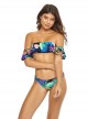Culotte de bain Aralia Ruffle One Shoulder Imprimés fleuris - PilyQ