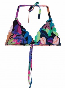 Haut de maillot de bain Triangle Réversible Aralia Seamless Wave Imprimés fleuris - PilyQ