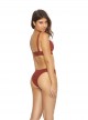 Culotte de bain Henna Stitched Rouge - PilyQ