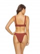 Culotte de bain Henna Stitched Rouge - PilyQ