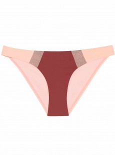 Culotte de bain Papaya Color Block Rose/Rouge/Paillette - PilyQ