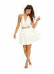Robe de plage courte Water Lily Valentina blanc - PilyQ