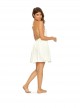Robe de plage courte Water Lily Valentina blanc - PilyQ