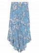 Pantalon de plage long à volants Poppy Ruffle Imprimés fleuris/Bleu - PilyQ