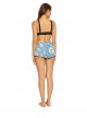 Short de plage Poppy Pom Pom Imprimés fleuris/Bleu - PilyQ