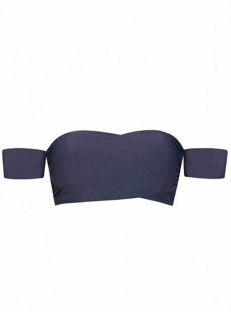 Haut de maillot de bain Bandeau Poseidon Layla Bleu - PilyQ
