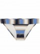 Culotte de bain à rayures Cancun Stripe Thick Bleu/Blanc/Noir - PilyQ