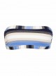 Haut de maillot de bain Bandeau à rayures Cancun Stripe Banded Bleu/Blanc - PilyQ
