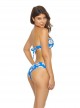 Culotte de bain Poppy Basic imprimés fleuris / Bleu - PilyQ