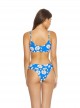 Haut de maillot de bain triangle réversible Poppy Andrea imprimés fleuris /bleu - PilyQ