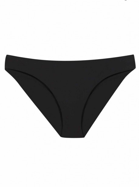 Culotte de bain Midnight Ruched Noir - PilyQ