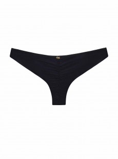 Culotte de bain Midnight Ruched Noir - PilyQ