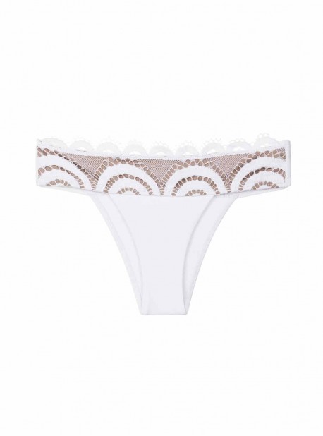 Culotte de bain en dentelle Must Haves Lace blanc - PilyQ	