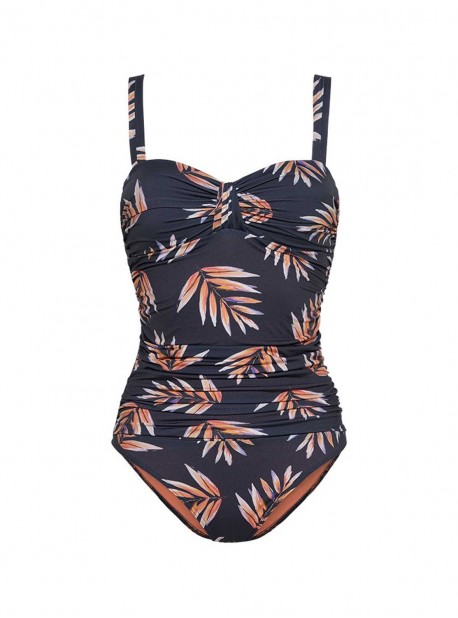 Maillot une pièce bustier - Palm Nights - Cyell