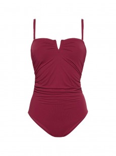 Maillot une pièce bustier - City Slick Sangria - Cyell