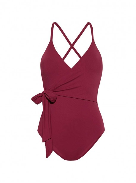 Maillot une pièce portefeuille -  City Slick Sangria - Cyell