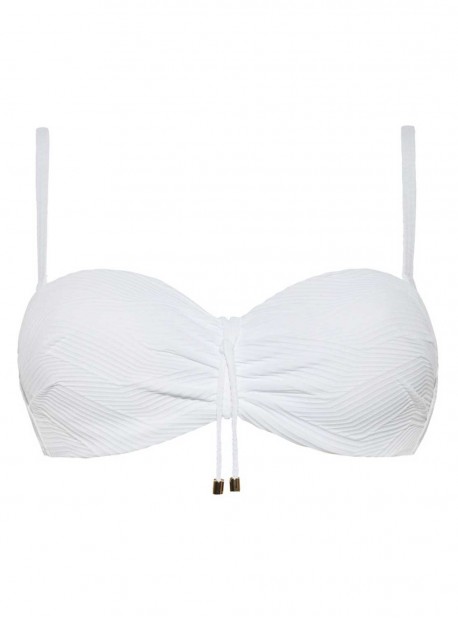 Haut de maillot de bain bandeau -  Island White - Cyell
