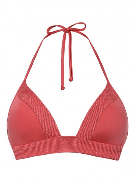 Haut de maillot de bain triangle - Ocean Coral Red - Cyell