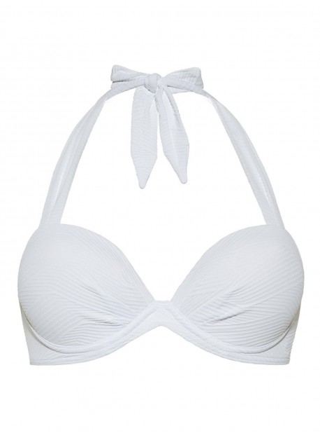 Haut de maillot de bain balconnet -  Island White - Cyell