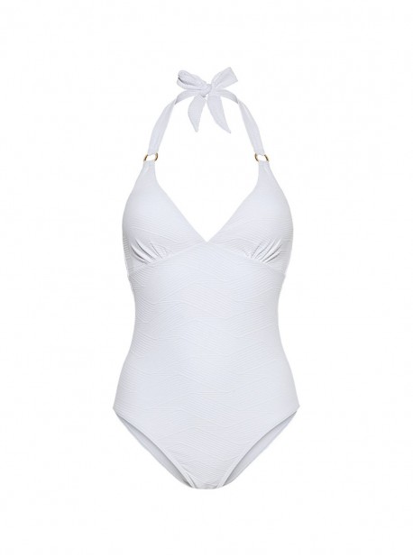 Maillot une pièce triangle -  Island White - Cyell