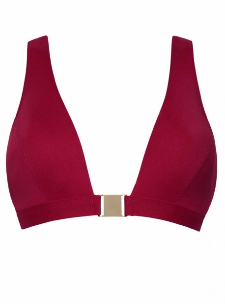 Haut de maillot de bain triangle bretelles larges - City Slick Sangria - Cyell