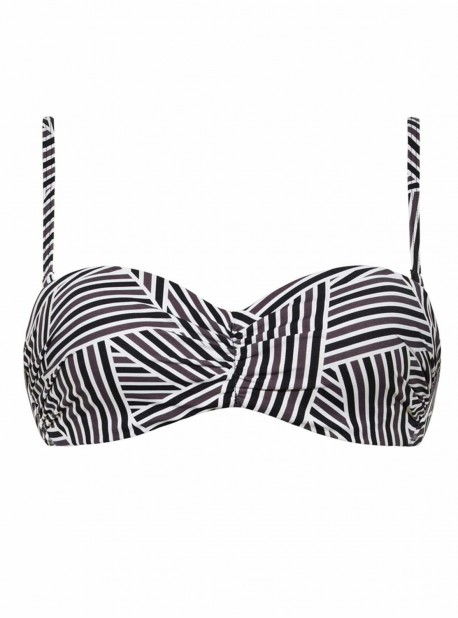 Haut de maillot de bain bandeau - Art Deco - Cyell