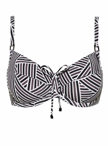 Haut de maillot de bain balconnet - Art Deco - Cyell