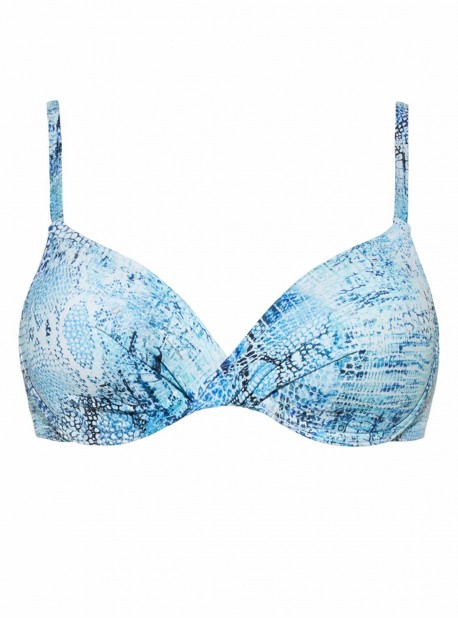 Haut de maillot de bain balconnet  - Sahara Blue - Cyell